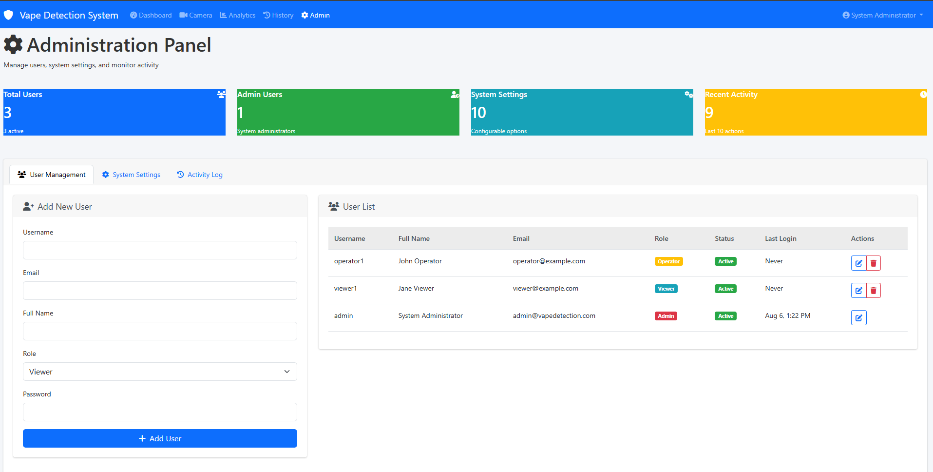 Vape Detection Sensor